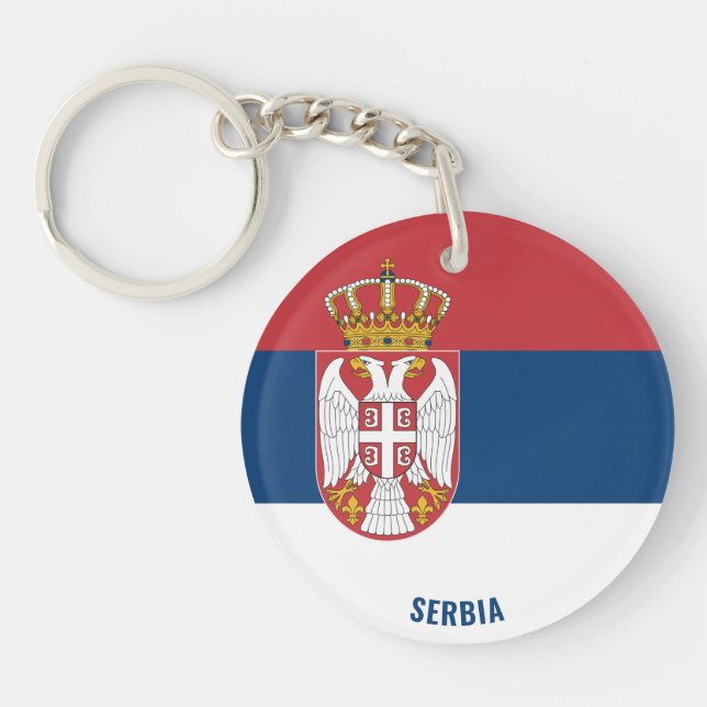 Serbien Flagga Charming Patriotic (Framsidan)
