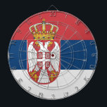 Serbien Flagga Darttavla<br><div class="desc">Serbien Flagga</div>