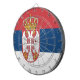 Serbien Flagga Darttavla (Högra Framsidan)