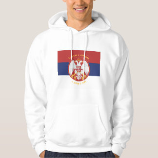 Serbien Flagga Hoodie Srpska Zastava