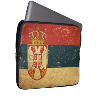 Serbien Flagga Laptop sleeve