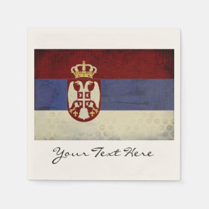 Serbien Flagga Party Napkins Pappersservett
