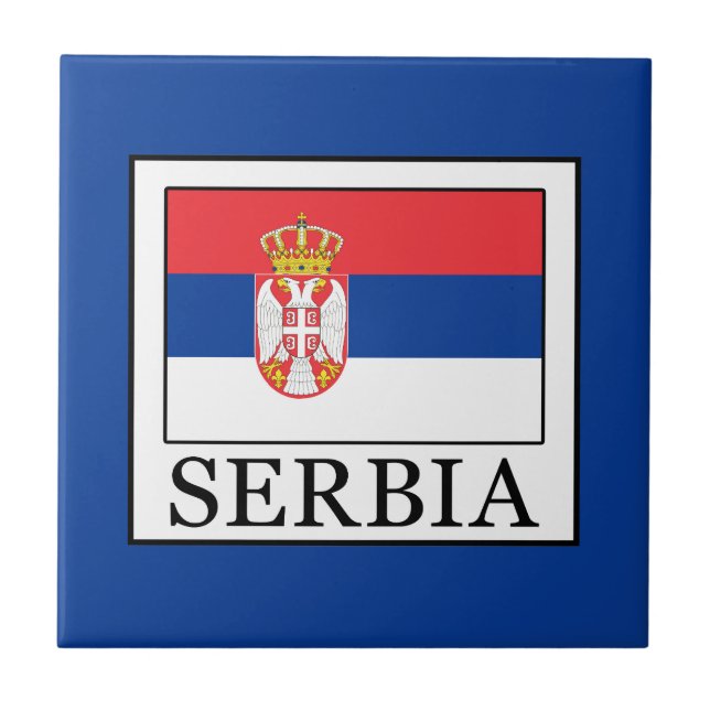 Serbien Kakelplatta (Framsidan)