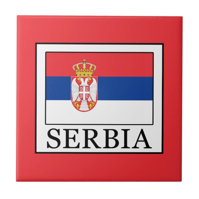 Serbien Kakelplatta (Framsidan)