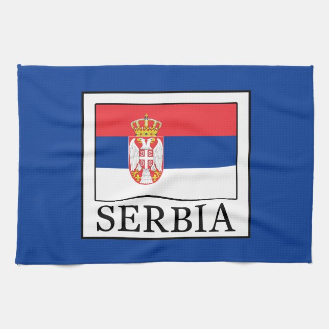 Serbien Kökshandduk (Horisontell)