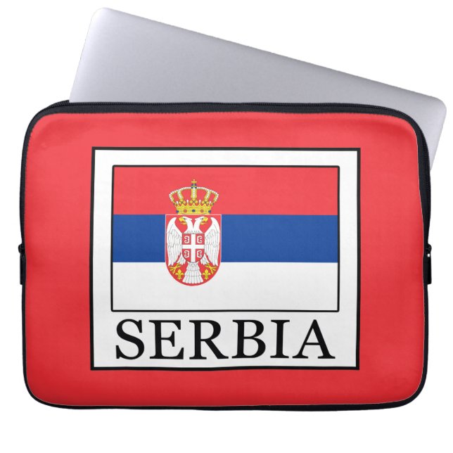 Serbien Laptop Fodral (Framsidan)