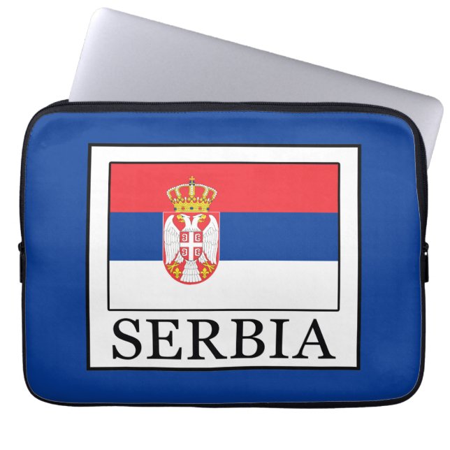 Serbien Laptop Sleeve (Framsidan)