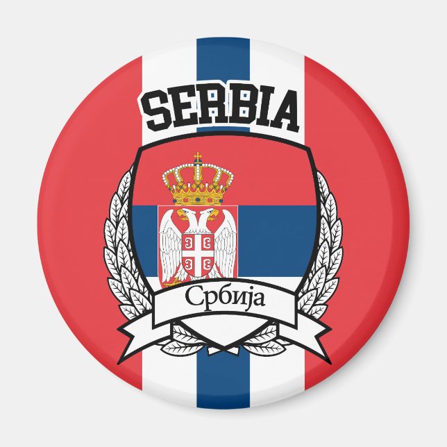 Serbien Magnet (Framsidan)