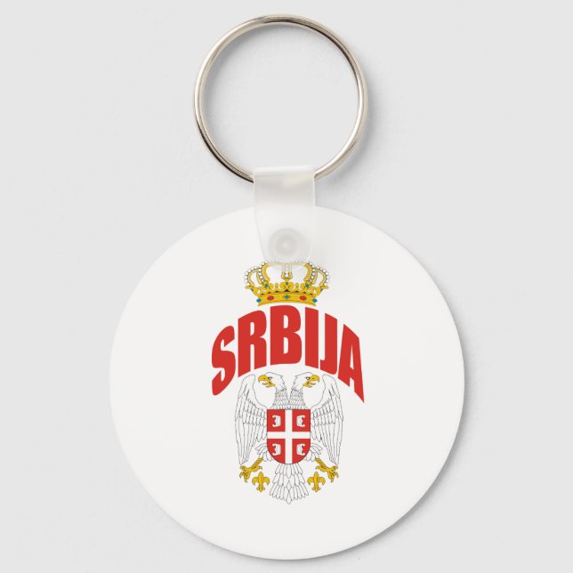 Serbien och latin nyckelring (Framsida)