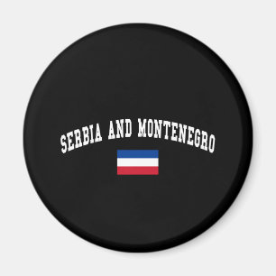 SERBIEN OCH MONTENEGRO MAGNET
