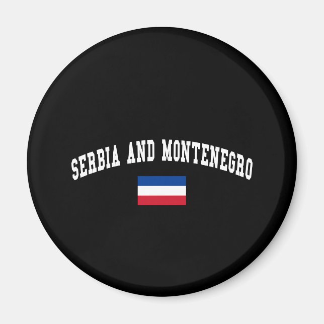 SERBIEN OCH MONTENEGRO MAGNET (Framsidan)