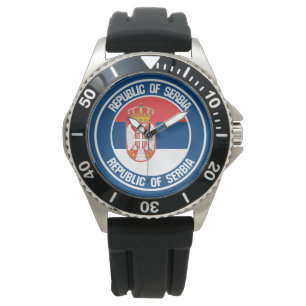 Serbien Round Emblem Armbandsur