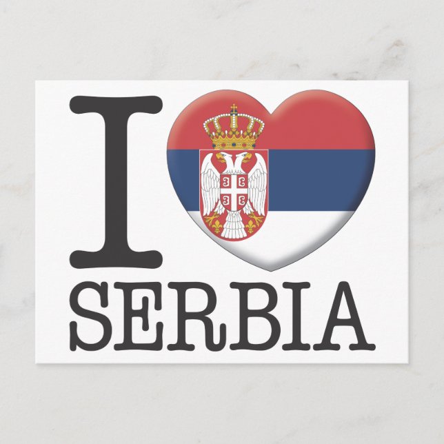 Serbien Vykort (Framsida)