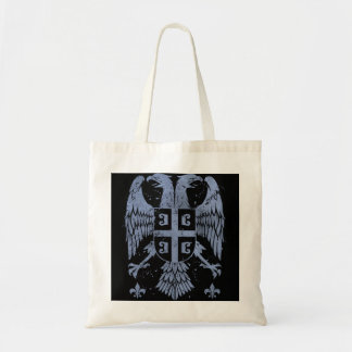 Serbiens Dubbla Headed Eagle a Serbien Jackat av A Tygkasse