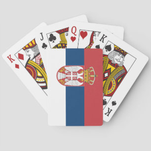 Serbiens flagga casinokort