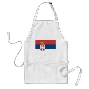 Serbiens flagga förkläde
