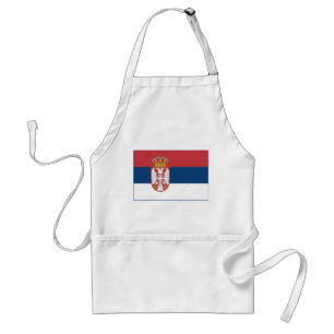 Serbiens flagga förkläde