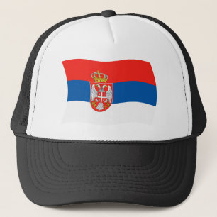 Serbiens flagga hatt keps