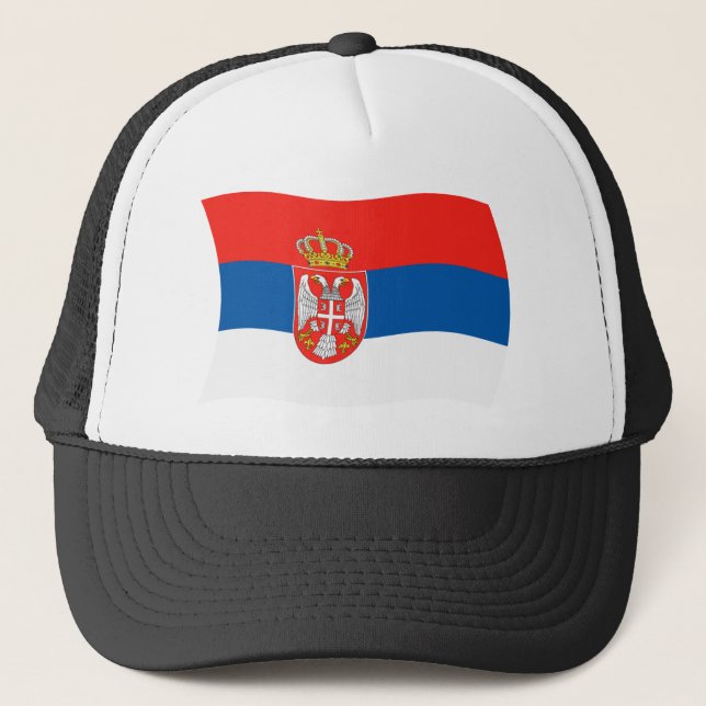 Serbiens flagga hatt keps (Framsida)