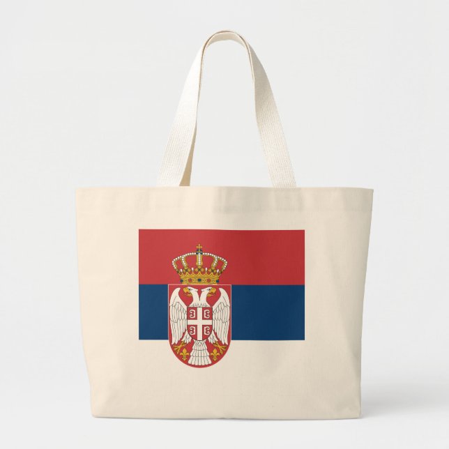 Serbiens flagga jumbo tygkasse (Framsidan)