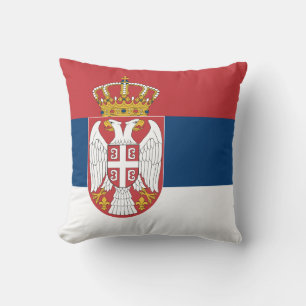 Serbiens flagga kudde