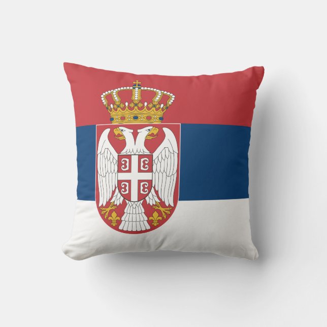 Serbiens flagga kudde (Framsida)