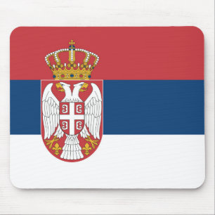 Serbiens flagga musmatta