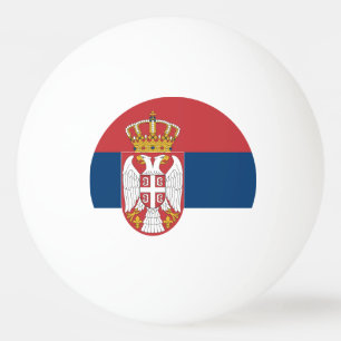 Serbiens flagga pingisboll