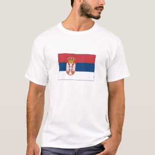 Serbiens flagga t shirt