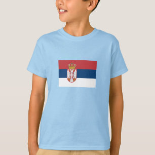 Serbiens flagga t shirt