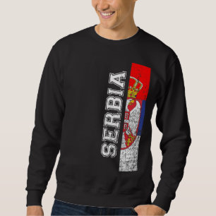 Serbiens kulturarv Pride Land Support Serbiens Fla Lång Ärmad Tröja