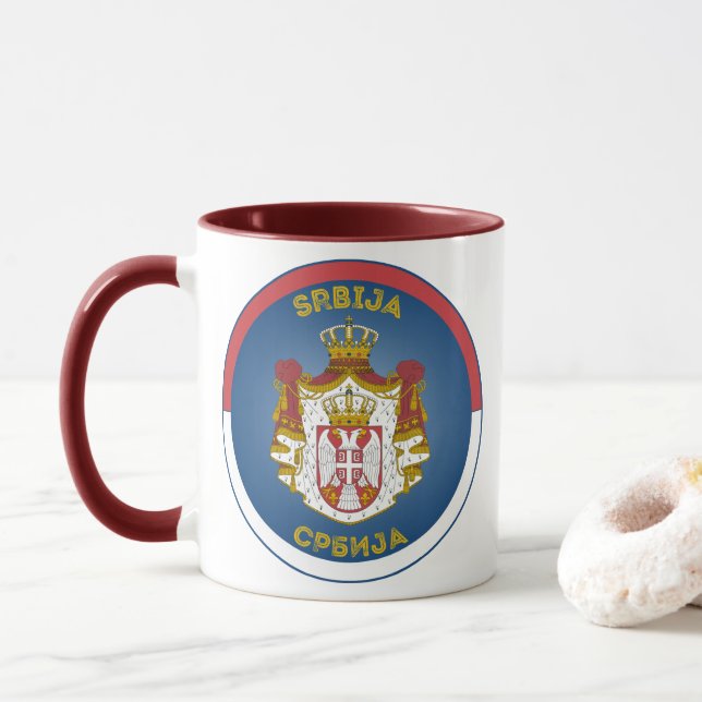 Serbiens kulturarvssymbol mugg (Med munk)