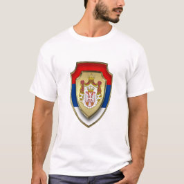 Serbiens medeltida sköld Serbien jackar om arm ny  T Shirt