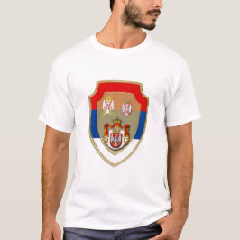 Serbiens medeltida sköld Serbien jackar om arm Srb T Shirt
