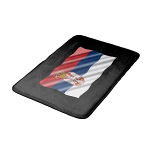 Serbiens patriotiska flagga badrumsmatta