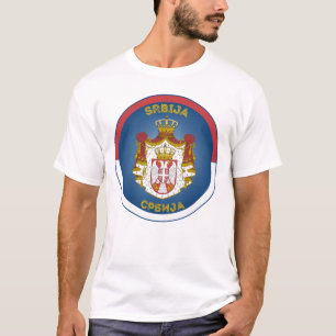 Serbiens statsvapen cirkelform t shirt