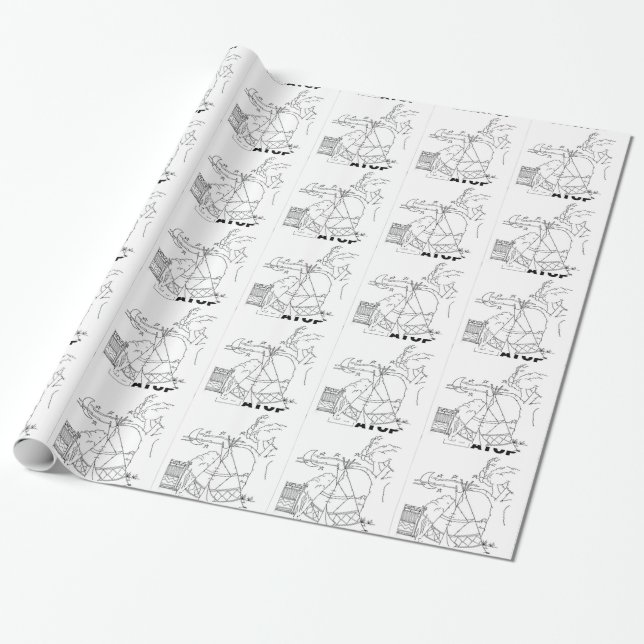 serbisk cyrillisk tält presentpapper (Utrullad)