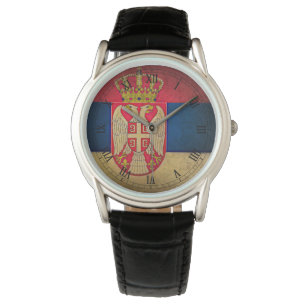 serbisk flagga armbandsur