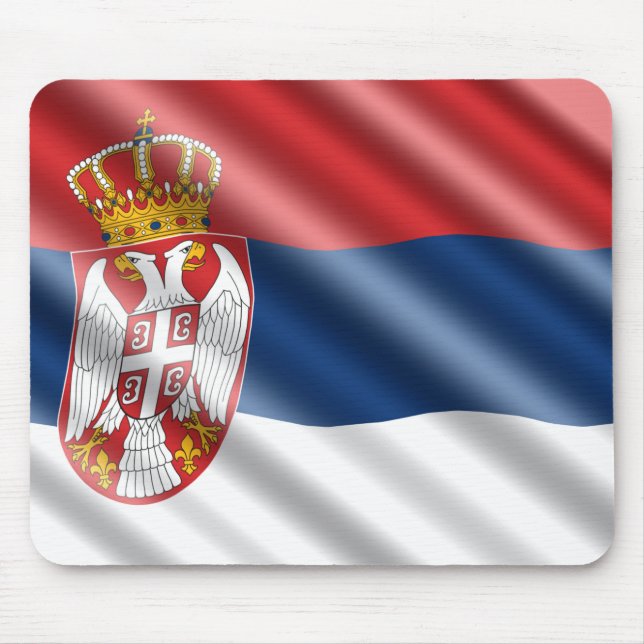 Serbisk flagga musmatta (Framsidan)