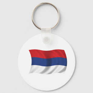 Serbisk flagga nyckelring