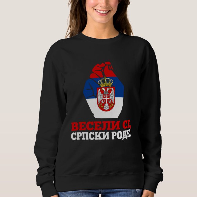 Serbisk Flagga Serbien Srbin Serbien T Shirt (Framsida)