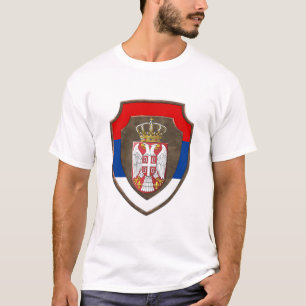 Serbisk medeltida sköld Serbiens nya vapen T Shirt
