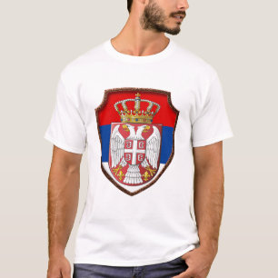 Serbisk medeltida sköld Serbiens statsvapen srb 3 T Shirt