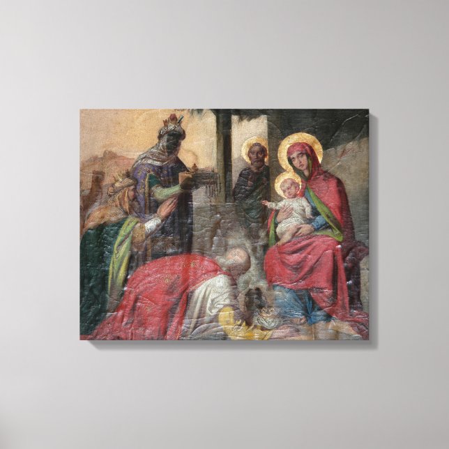 Serbisk-ortodox ikonografi i Valjevo kyrka. - Canvastryck (Framsida)