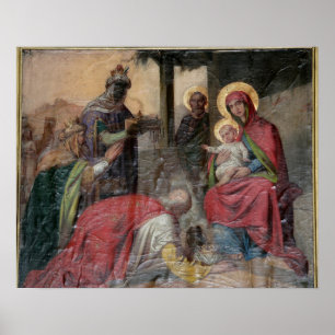 Serbisk ortodoxa kongrafi i Valjevo Church. - Poster