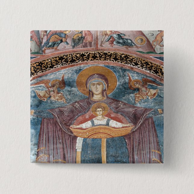 Serbisk-ortodoxa kyrkan, och en UNESCO-plats, 2 Knapp (Framsida)