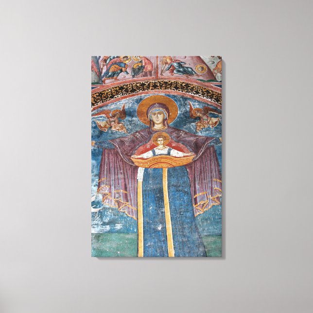 Serbisk-ortodoxa kyrkan, och en UNESCO-plats, Canvastryck (Framsida)