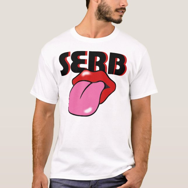 Serbisk T-tröja Tee Shirt (Framsida)