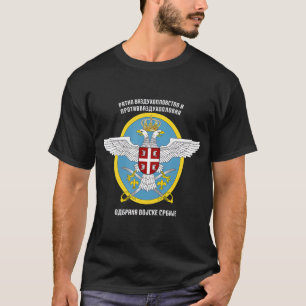 Serbiska armén Luft Force Serbiens Flagga väpnade  T Shirt