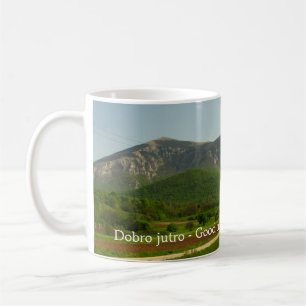 Serbiska berget Rtanj Bra God morgon Souvenir Mugg